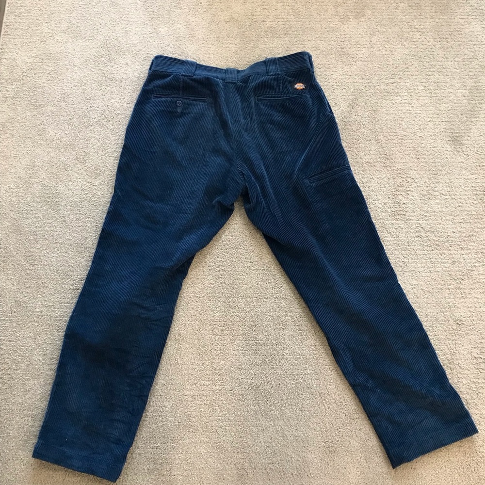 Navy Dickies Retro Corduroy Double Knee Pant